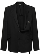 ANN DEMEULEMEESTER Galm Deconstructed Asymmetric Blazer