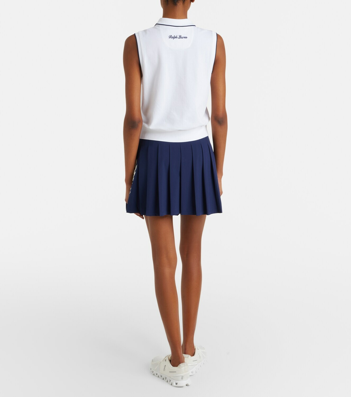 Polo Ralph Lauren x Wimbledon logo pleated tennis skirt