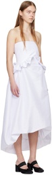 Kika Vargas SSENSE Exclusive White Jane Midi Dress