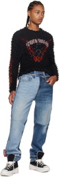 Doublet Black Shibori Long Sleeve T-Shirt