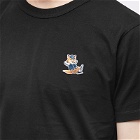 Maison Kitsuné Men's Dressed Fox Patch Classic T-Shirt in Black
