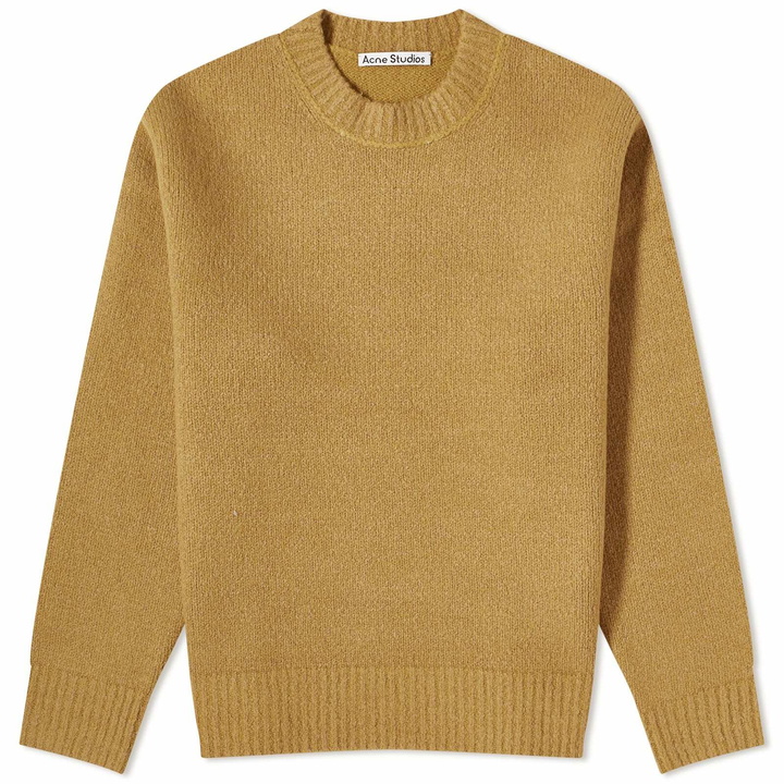 Photo: Acne Studios Men's Kivon New Crew Knit in Camel Brown