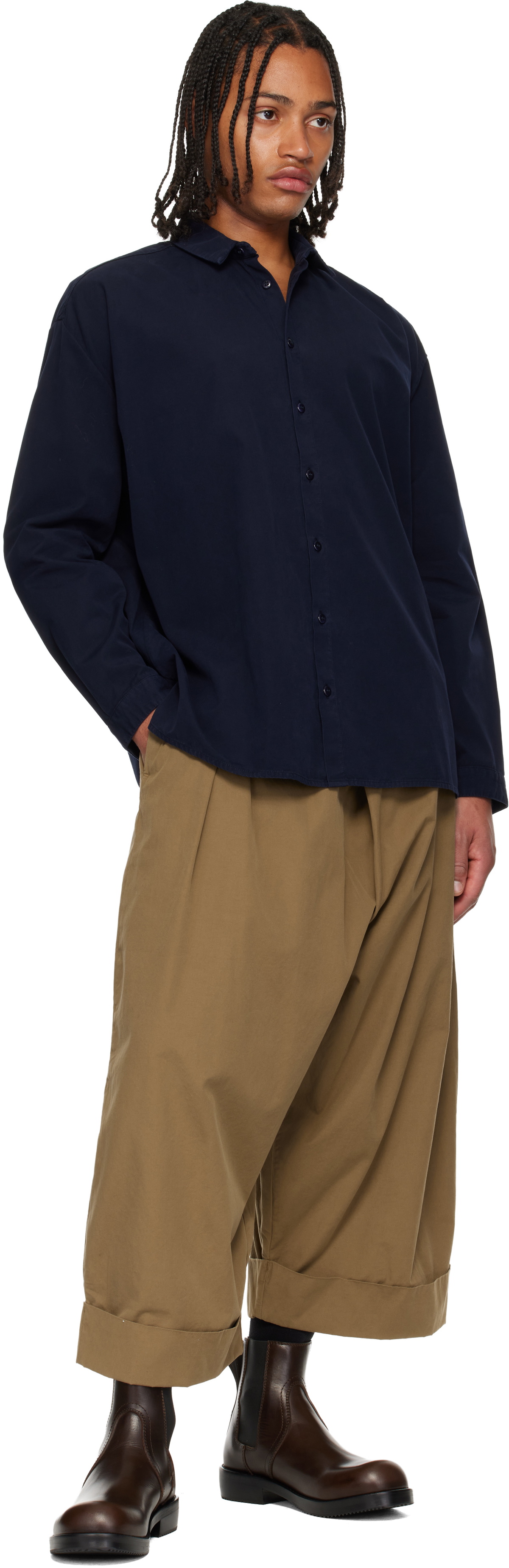 Toogood Navy 'The Draughtsman' Shirt