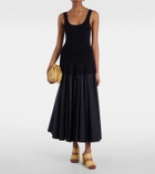 Staud Skylar raffia and leather mules