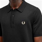Fred Perry Men's Classic Knit Polo Shirt in Black