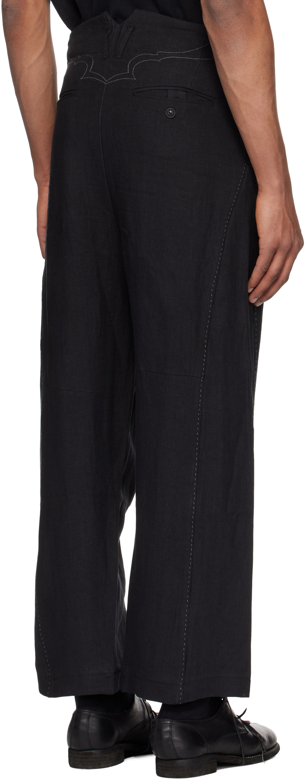 Professor.E Black Sheer PT Trousers