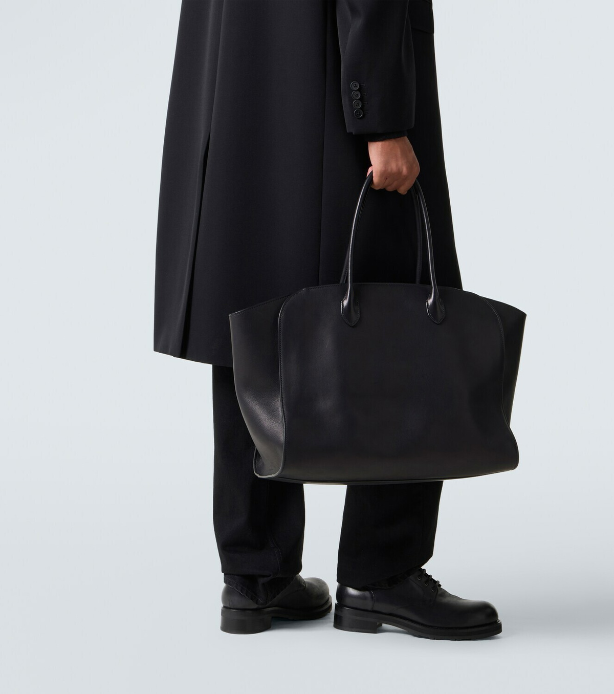 The Row Marlo 17 leather tote bag The Row