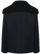 DSQUARED2 Felted Wool Blend Sailor Peacoat