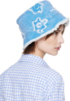 Marni Blue Patched Denim Bucket Hat