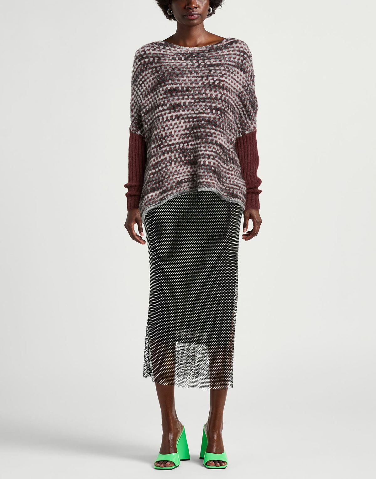 Manila Grace Womens Sweater in Grey