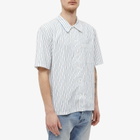Sunflower Men's Spacey Stripe Short Sleeve Shirt in Blue