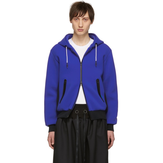 Photo: Fumito Ganryu Blue and Black Water-Resistant Hoodie