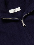 Mr P. - James Cashmere Half-Zip Sweater - Blue