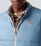 Moncler Heceta denim down vest