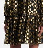 Ulla Johnson Loretta silk-blend fil coupé minidress