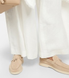 Loro Piana Summer Charms Walk suede loafers