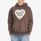 Human Made Men's Tsuriami Heart Hoodie in Brown