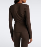 Norba Jersey wrap top
