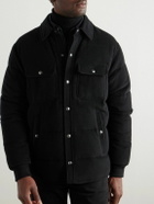 Ralph Lauren Purple label - Bennett Quilted Wool-Blend Felt Down Jacket - Black