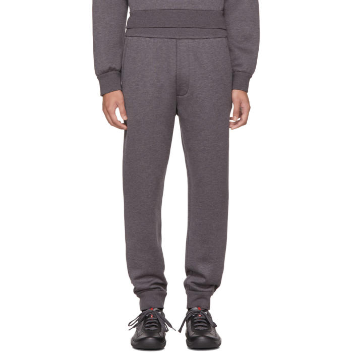 Prada Grey Tech Jersey Lounge Pants 