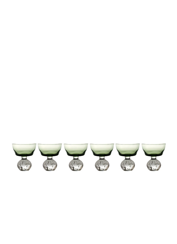 Photo: Serax Set Of Six Medium Eternal Snow Stemmed Glasses