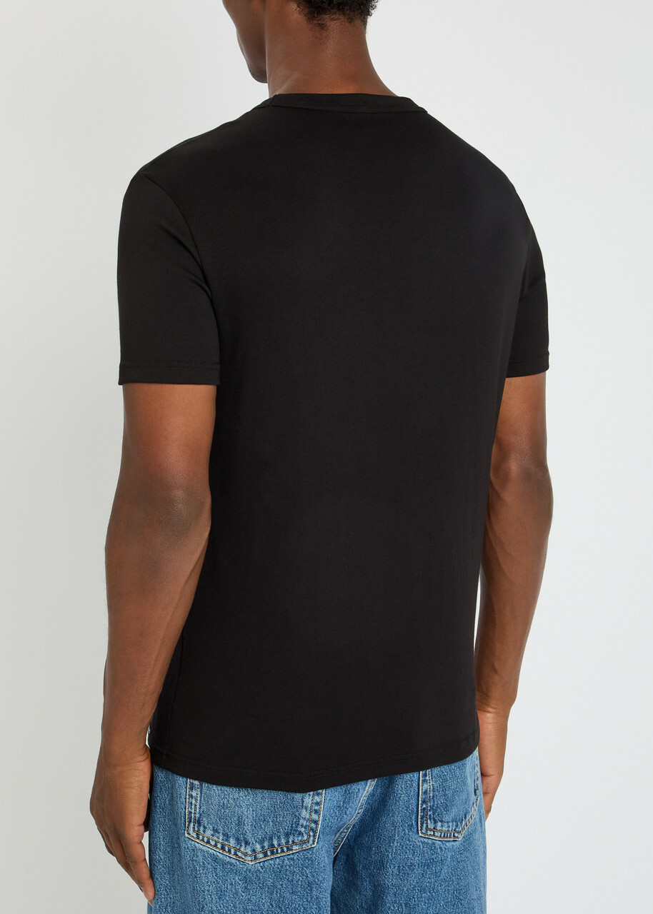 Tom Ford Ribbed Logo Jersey Tank Black