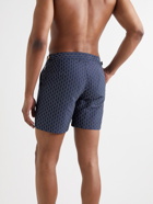 Orlebar Brown - Bulldog Mid-Length Jacquard Swim Shorts - Blue
