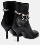 JW Anderson Embellished leather ankle boots