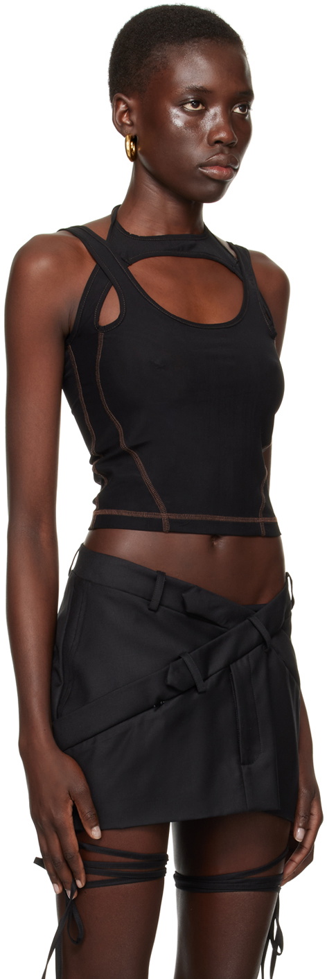 SRVC Black Marfa Tank Top
