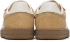 Balmain Beige Suede Balmain Swan Sneakers