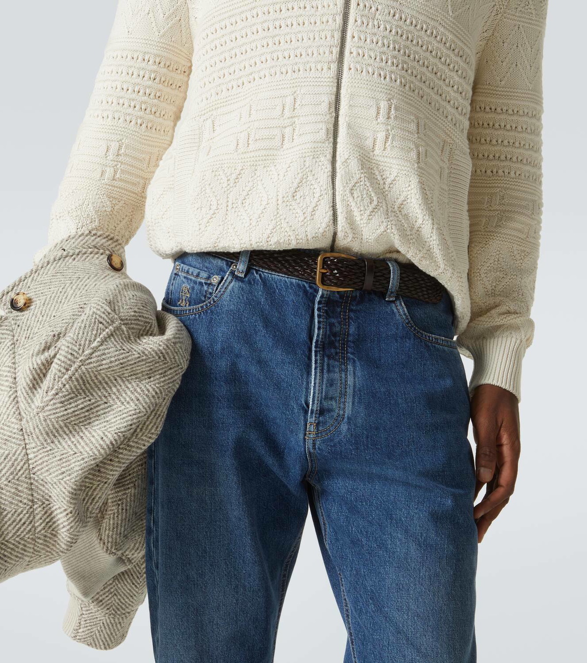 Brunello Cucinelli Braided leather belt
