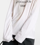 Acne Studios Logo oversized cotton-blend T-shirt