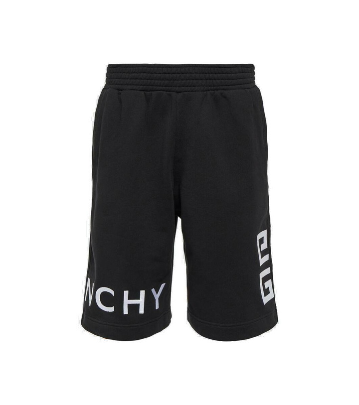 Photo: Givenchy 4G cotton fleece Bermuda shorts