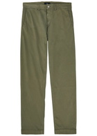 7 For All Mankind Straight-leg Cotton-blend Chinos Khaki