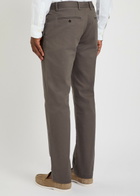 Gant Straight-leg Stretch-cotton Chinos Brown