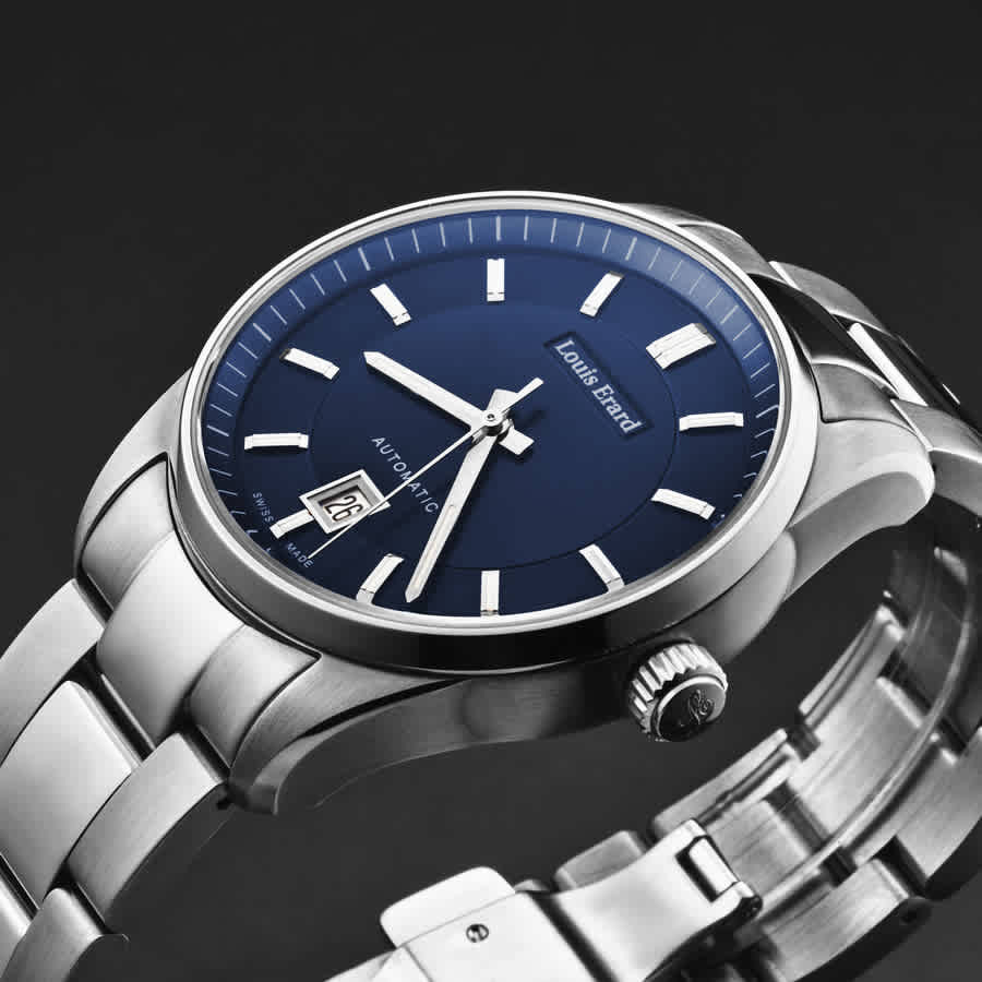 Louis Erard Heritage Automatic Blue Dial Mens Watch 69101AA35.BMA19