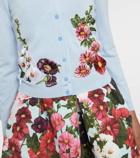 Oscar de la Renta Floral embroidered wool cardigan