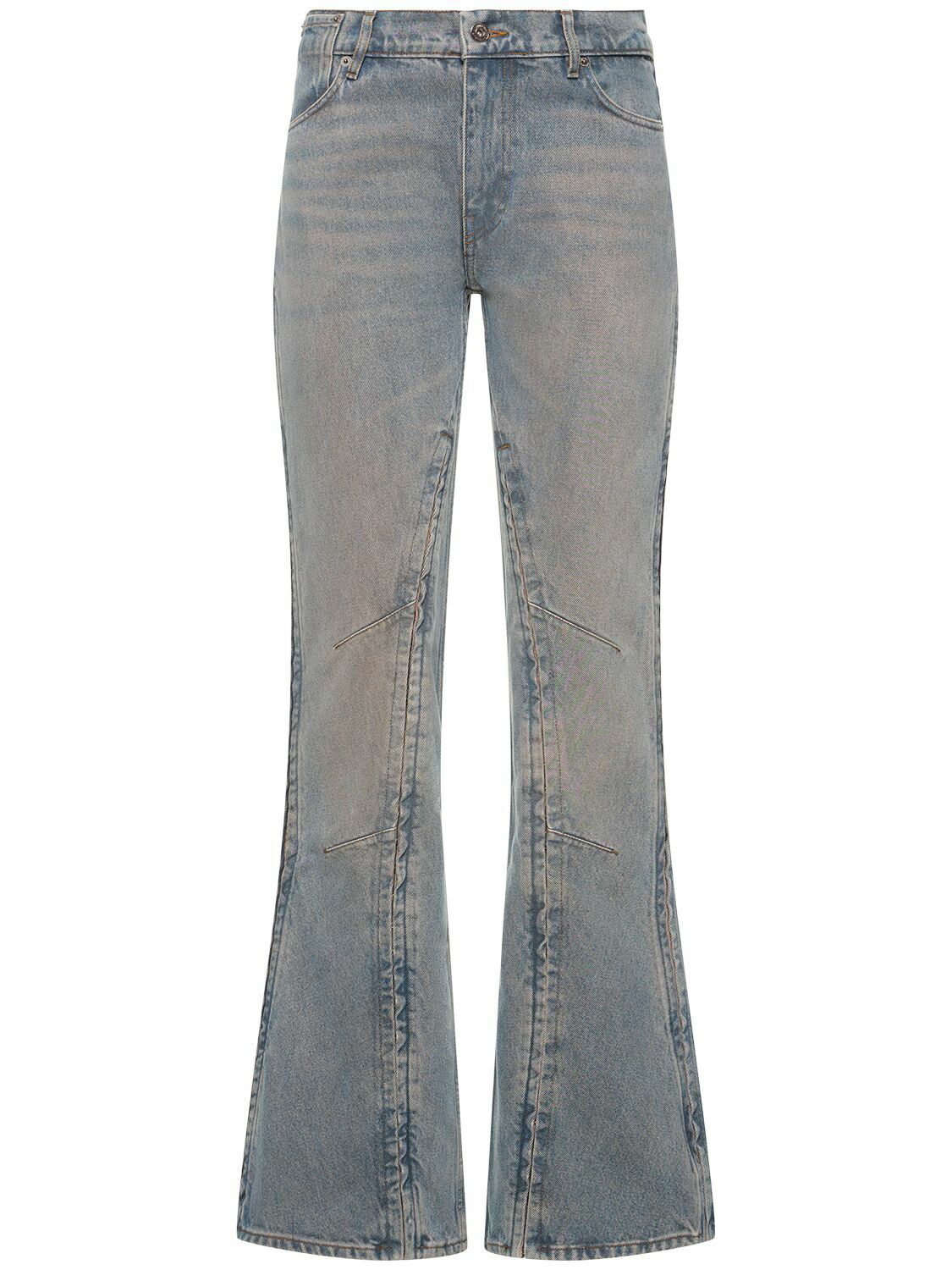 Y/Project Blue Cut-Out Waistband Jeans Y/Project