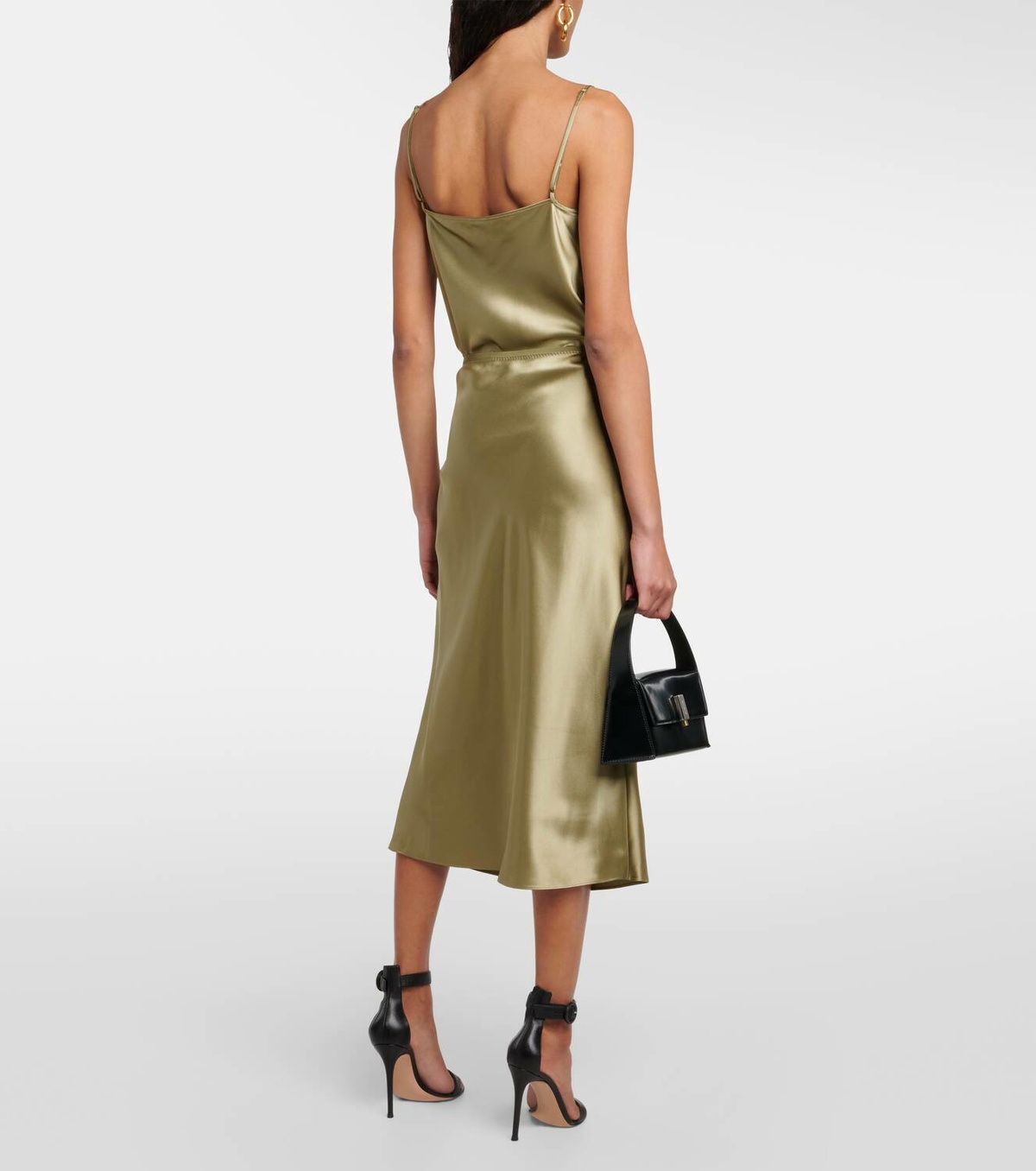 Joseph Isaak silk satin midi skirt Joseph