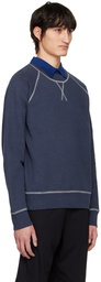 Sunspel Navy Crewneck Sweatshirt