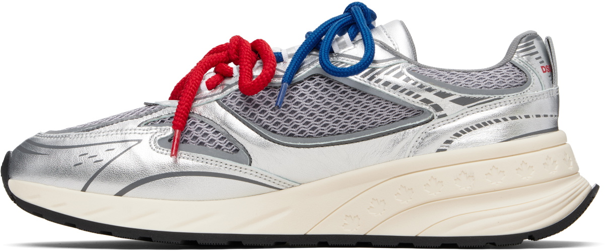 Dsquared2 Silver Sprinter Sneakers