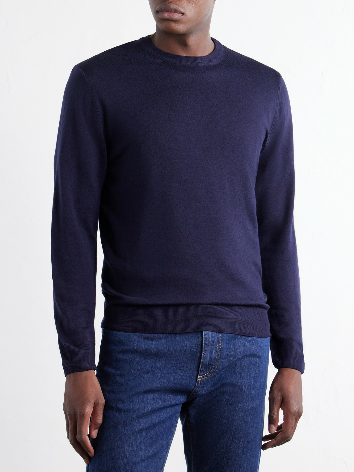 Canali - Wool Sweater - Blue