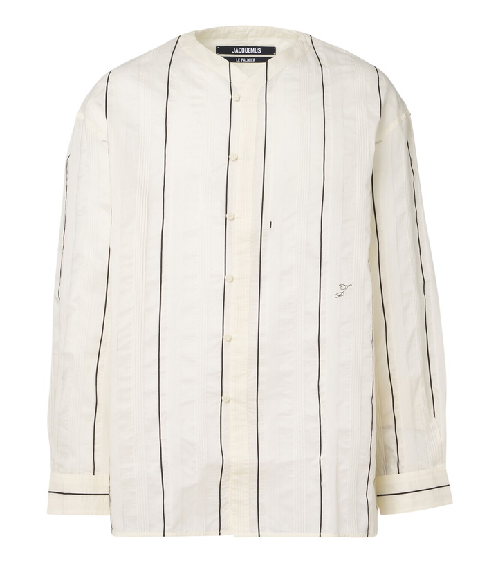 Photo: Jacquemus Venice striped cotton and silk shirt