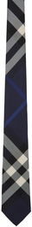 Burberry Navy Checked Tie