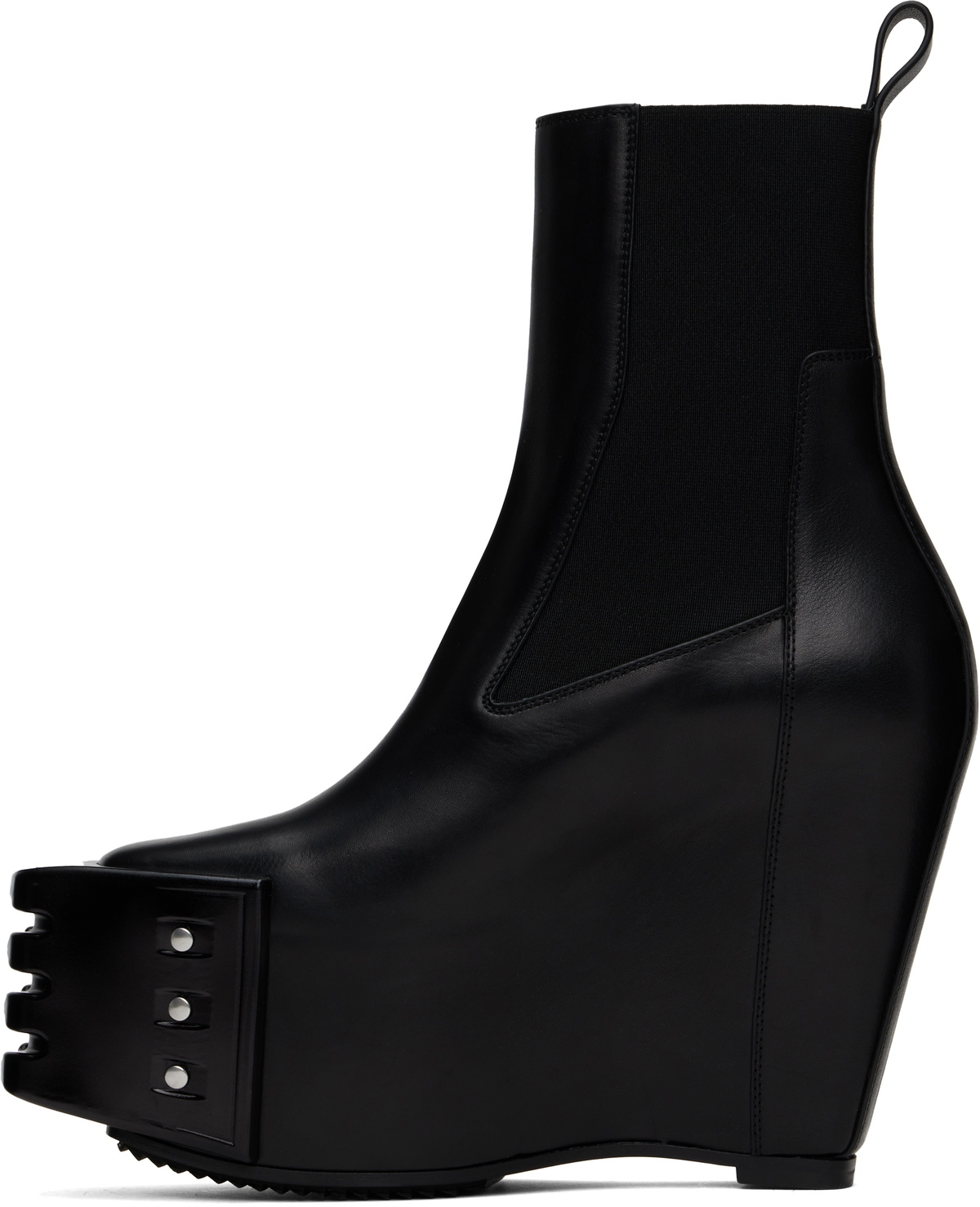 Grilled Wedge Beatle Suede Boots