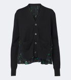 Sacai Floral cotton cardigan
