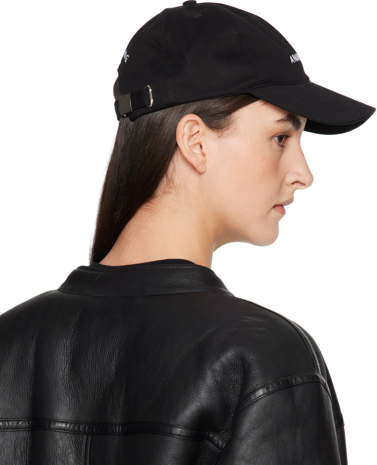 Anine Bing Black Cap Anine Bing Casquette Jeremy – Noir main image 2