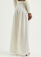 Giuseppe DI Morabito Wide-leg Stretch-wool Trousers White