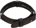 Dries Van Noten Brown & Black Leather Bracelet