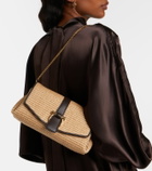 Ferragamo Ferragamo Mia Small raffia shoulder bag